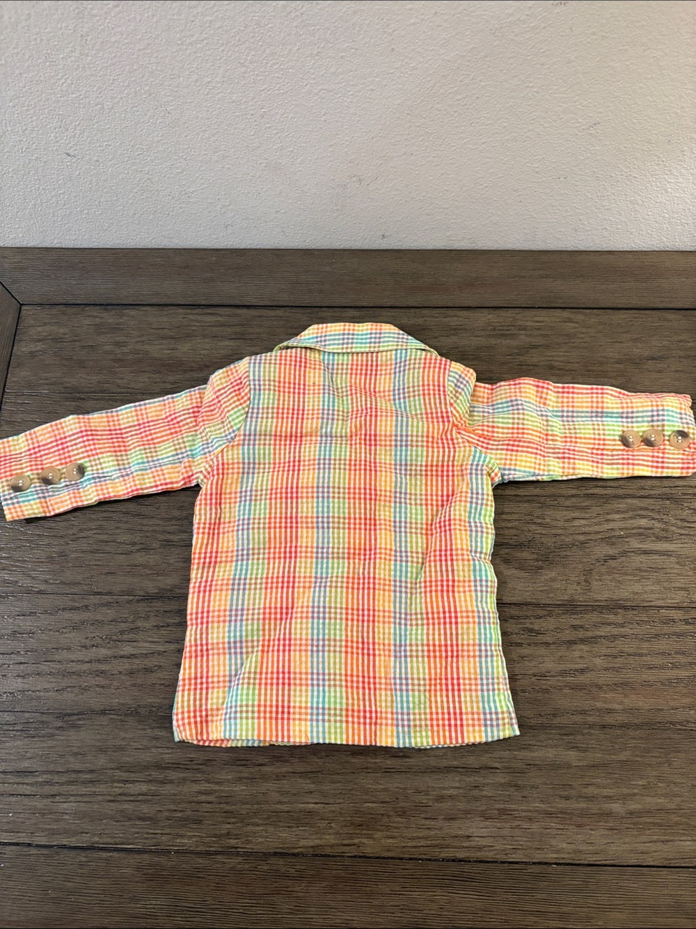 NWT [Masala Baby] Crosby Buttoned Blazer Multi-Color Plaid Baby/Toddler 3-6M - Picture 11 of 16